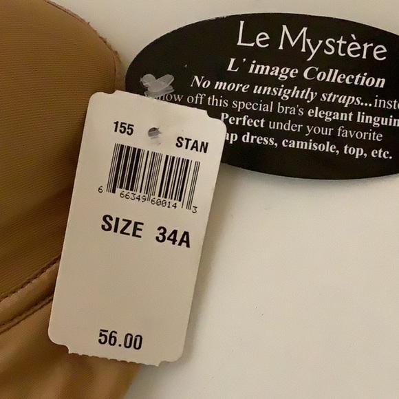 Le Mystere L’Image Linguine Strap Bra Size 34A New With Tags - Picture 6 of 8